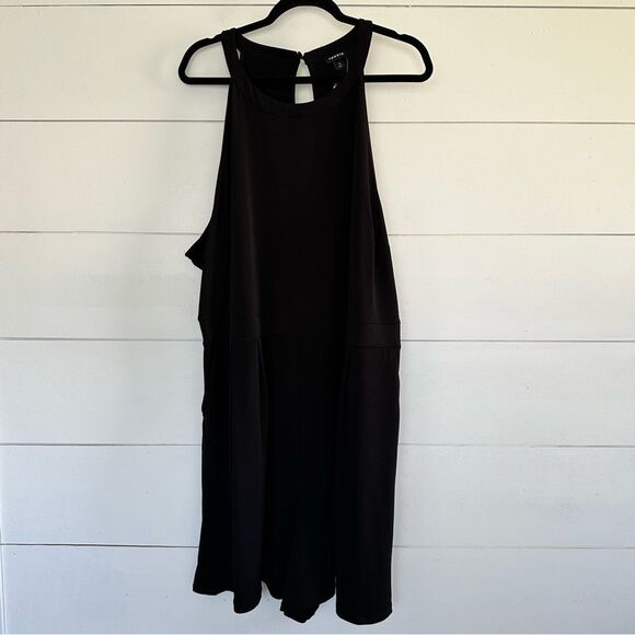 Torrid Women’s 4 Black Studio Knit Goddess Neck Romper New NWT - Picture 1 of 5
